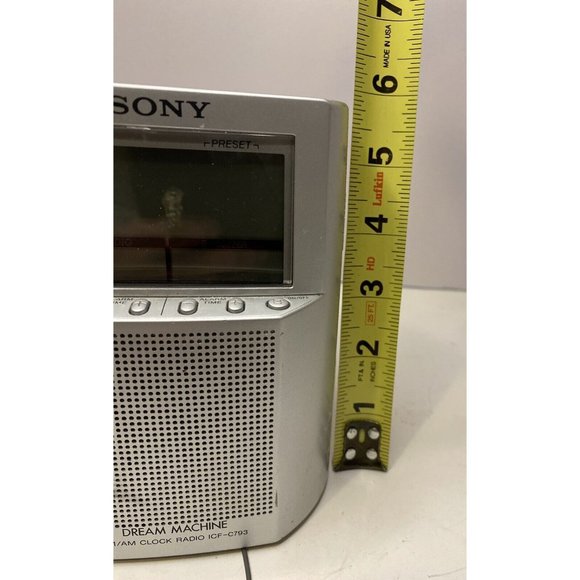 Sony Dream Machine AM /FM Clock Radio - Model ICF-C793 Tested Works - Picture 2 of 12